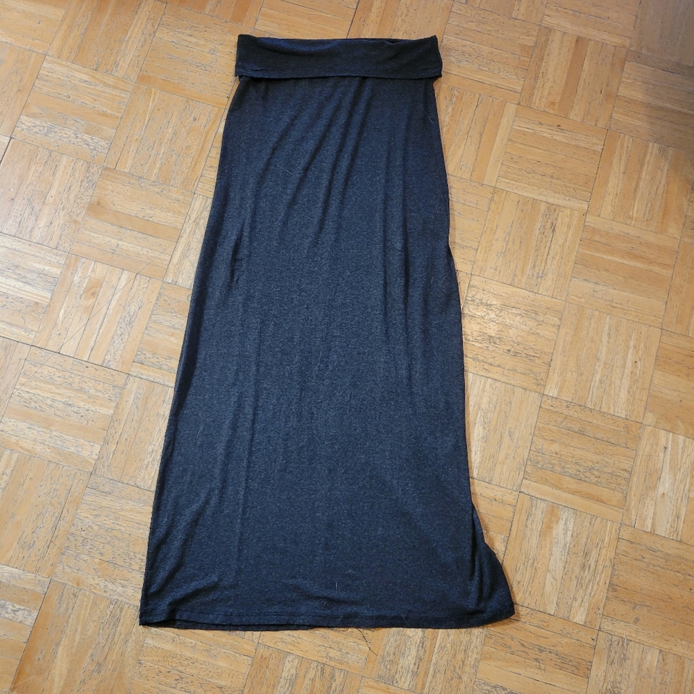 Rue21 Elegant Dark Grey Maxi Skirt Sz Sml